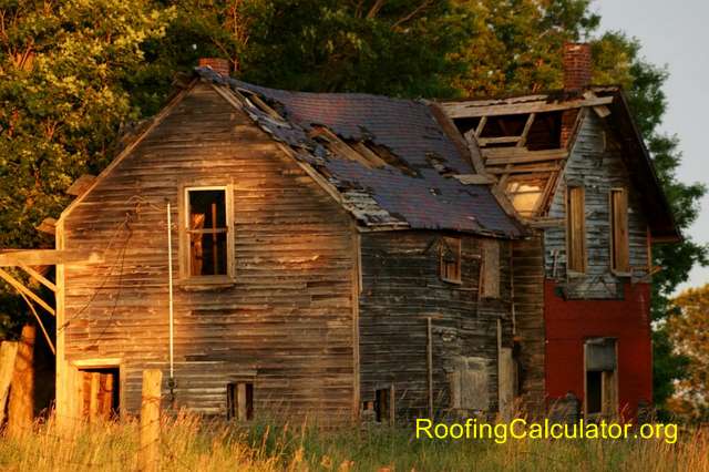 image of roof in need of repair