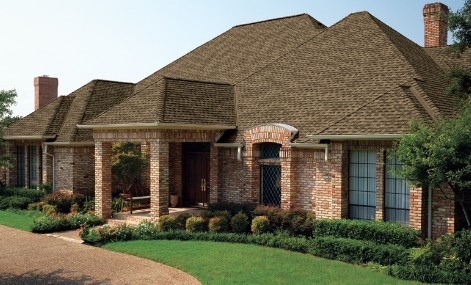 image of a house with asphalt shingles roof